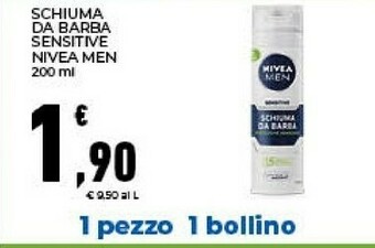 Conad Nivea Men Schiuma Da Barba Sensitive offerta