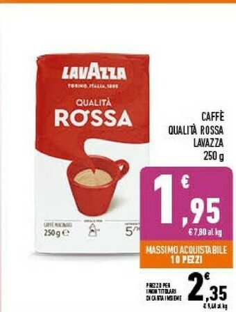 Conad Lavazza Caffe Qualita Rossa offerta
