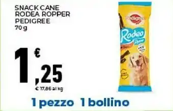 Conad Pedigree Snack Cane Rodea Ropper offerta