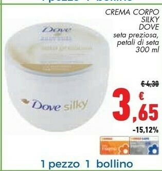 Conad Dove Silky 300ml Crema Per Il Corpo offerta