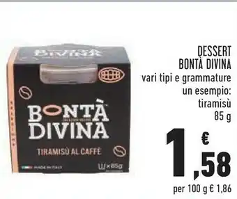 Conad Bonta Divina Tiramisu 85 G offerta