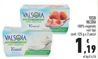 Conad Valsoia Yogurt Yosoi Naturale offerta