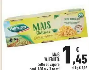 Conad Valfrutta Mais Cotto Al Vapore offerta