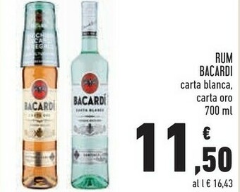 Conad Bacardi Rum Carta Blanca offerta