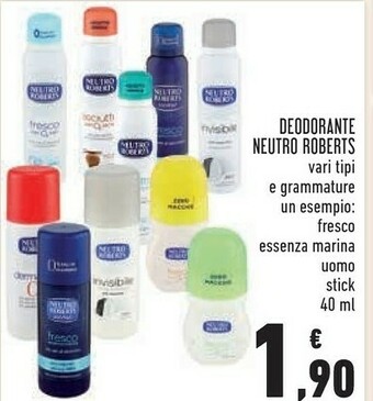 Conad Neutro Roberts Deodorante offerta