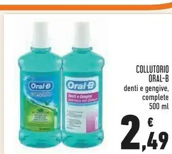 Conad Oral b Collutorio Denti E Gengive 500 Ml offerta