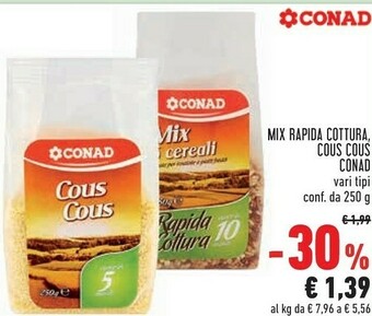 Conad Conad - Cous Cous 250 G(ml) offerta