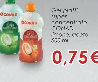 Conad Conad Gel Piatti Super Concentrato offerta