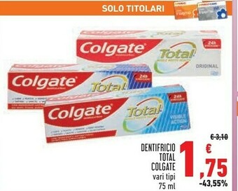 Conad Colgate Dentifricio Total offerta