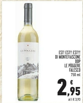 Conad Az. Vinicola Falesco - Est! Est!! Est!!! Di Montefiascone 750 G(ml) offerta