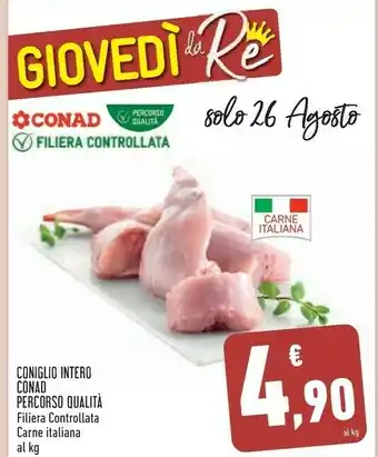 Conad Conad Coniglio Intero Percorso Qualita offerta