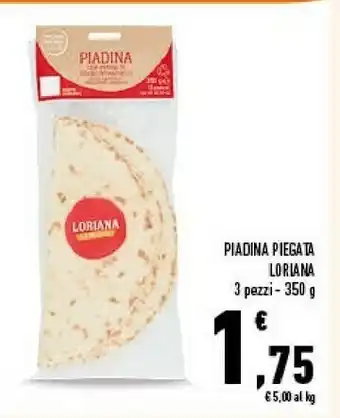 Conad Kraft Loriana Piadina Piegata offerta