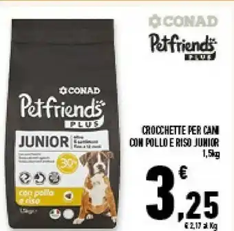 Conad Petfriends Crocchette Per Cani Con Pollo E Riso Junior