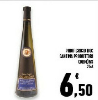 Conad Cantina Produttori Cormons Pinot Grigio Doc offerta