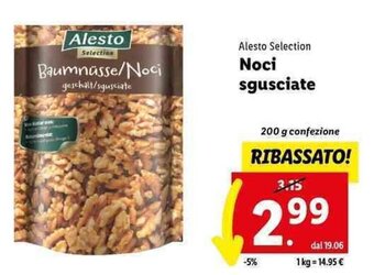 Lidl Alesto Selection Noci sgusciate 200 g confezione offerta