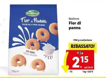 Lidl Realforno Fior di panna 700 g confezione offerta