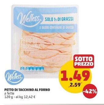 PENNY PETTO DI TACCHINO AL FORNO 120 g offerta