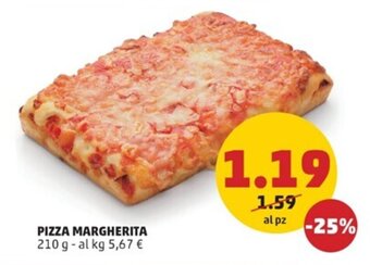 PENNY PIZZA MARGHERITA 210 g offerta