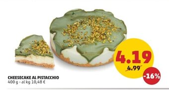 PENNY CHEESECAKE AL PISTACCHIO 400 g offerta