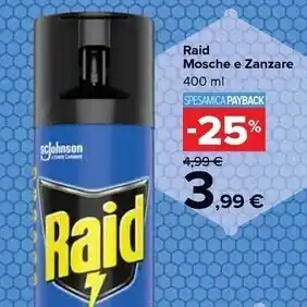 Carrefour Market Raid mosche e zanzare offerta