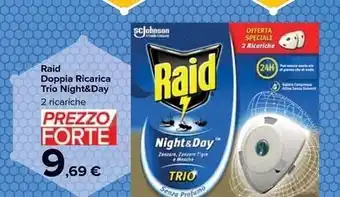Carrefour Iper Raid doppia ricarica trio night & day offerta