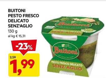 DPiù Buitoni pesto fresco delicato senz'aglio offerta