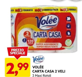 DPiù Volee carta casa 2 veli offerta