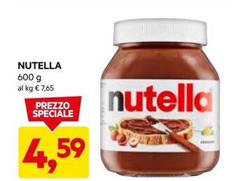 DPiù Ferrero nutella offerta