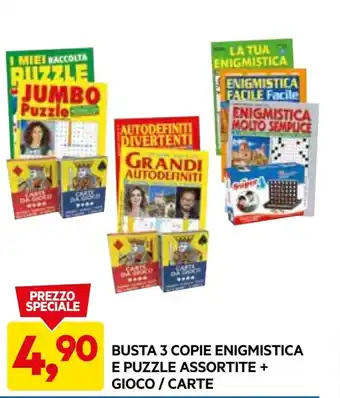 DPiù Busta 3 copie enigmistica e puzzle assortite offerta