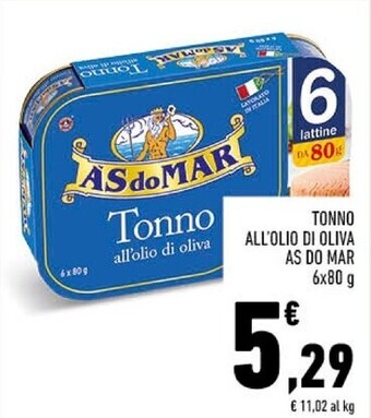 Conad Margherita Asdomar tonno all'olio di oliva offerta