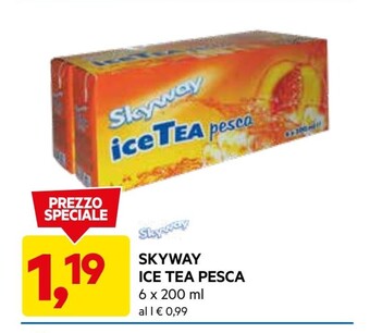 DPiù Skyway ice tea pesca offerta