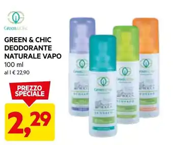 DPiù Green & chic - deodorante naturale vapo offerta