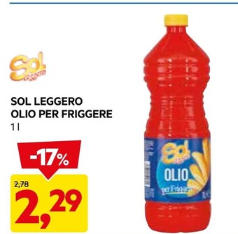 DPiù Sol leggero olio per friggere offerta