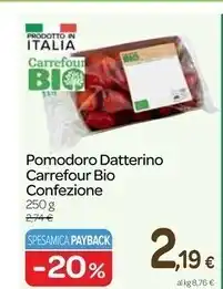 Carrefour Express Carrefour pomodoro datterino bio offerta