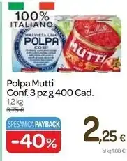 Carrefour Express Mutti polpa offerta