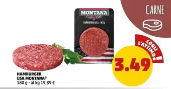 PENNY HAMBURGER USA MONTANA* 180 g offerta