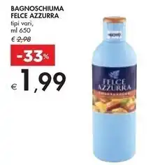 Bennet Felce azzurra bagnoschiuma offerta