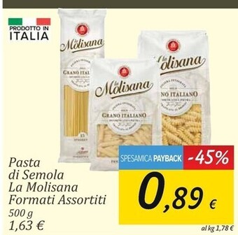 Carrefour Market La molisana pasta di semola offerta