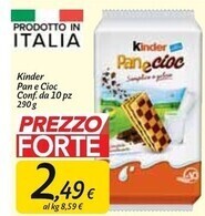 Carrefour Market Kinder pan e cioc offerta