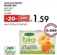 Bennet Bennet bio - succo di frutta offerta