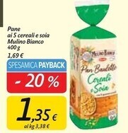 Carrefour Market Mulino bianco pane ai 5 cereali e soia offerta