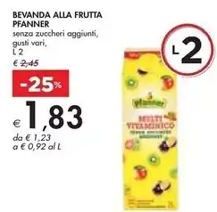 Bennet Pfanner bevanda alla frutta offerta