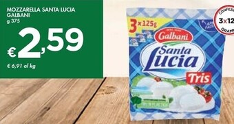 Bennet Galbani mozzarella santa lucia offerta