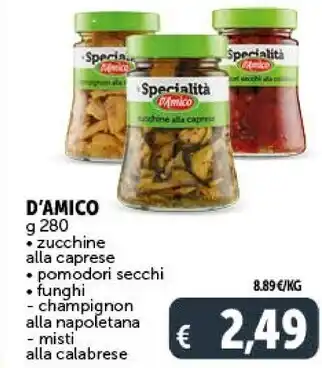 D'amico zucchine alla caprese