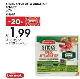 Bennet Bennet - sticks speck alto adige igp offerta