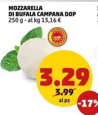 PENNY MOZZARELLA DI BUFALA CAMPANA DOP 250 g offerta