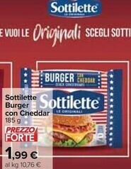 Carrefour Market Sottilette burger con cheddar offerta