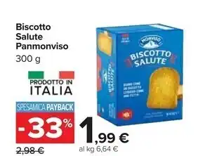Carrefour Market Panmonviso biscotto salute offerta