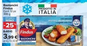Carrefour Market Findus bastoncini offerta