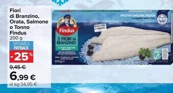 Carrefour Market Findus fiori di branzino, orata, salmone o tonno offerta